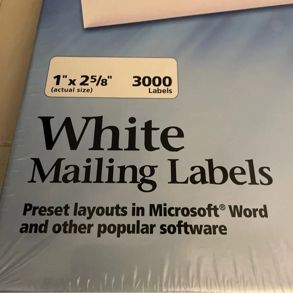 Avery #8460 Inkjet White Mailing Labels 1